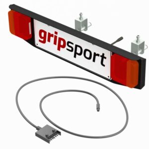 Bike Rack Light & Number Plate (Compatible with GripSport)